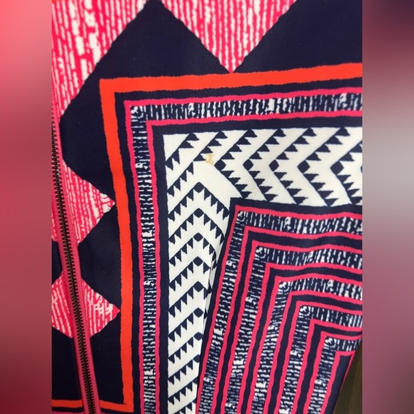 Vince Camuto Geometric Printed Bodycon Dress Sz 4 - Picture 10 of 11